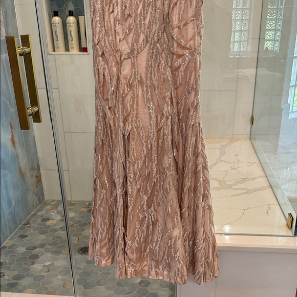 Jay Godfrey Blush Gown with Beaded Waist - Picture 5 of 11